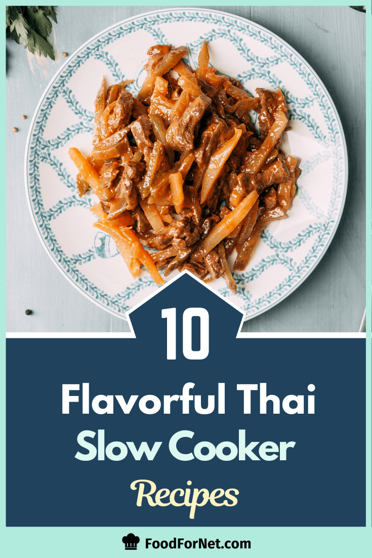 example of Thai Slow Cooker Recipe with beef and carrots