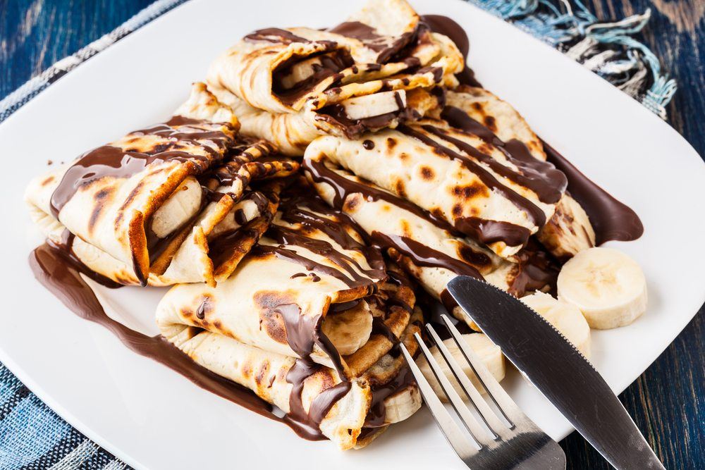 banana cream crepes