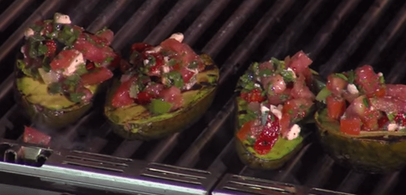 grilled mediterranean avocados