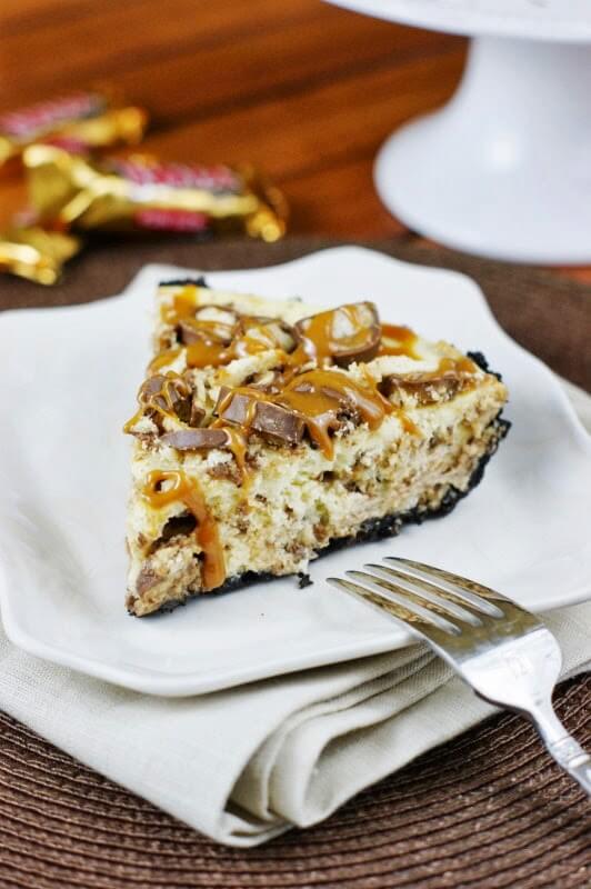 Twix Cheesecake Pie kitchen my playground