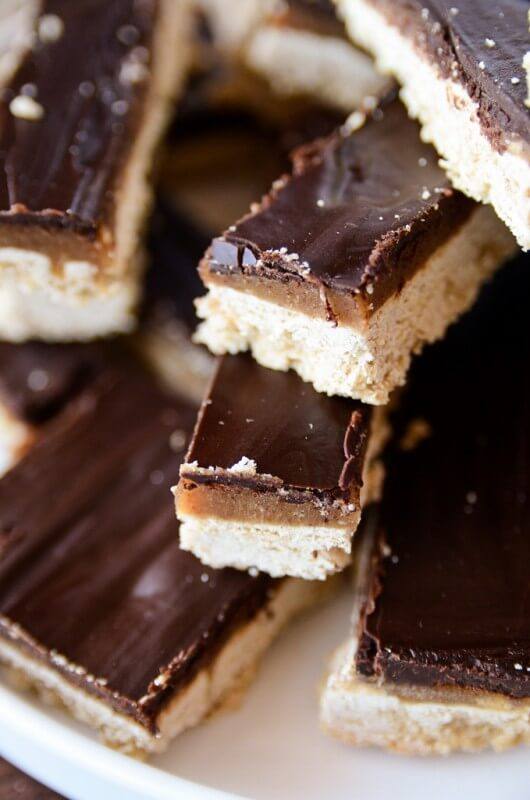 vegan gluten free twix bars