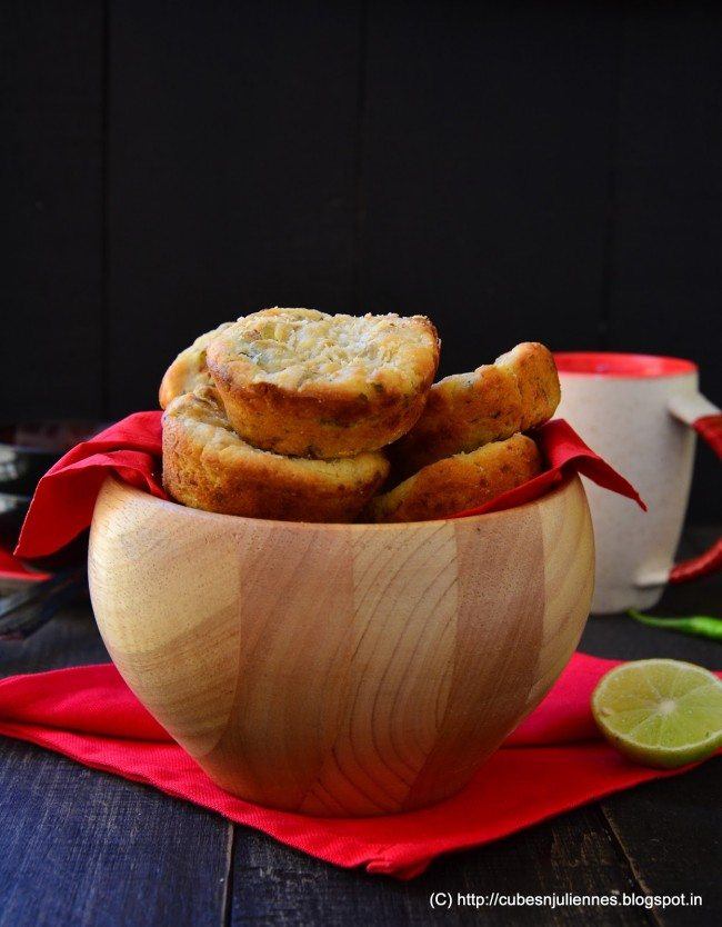 Cheesy Chive Muffins | Food For Net Farrukh // Cubes n Juliennes