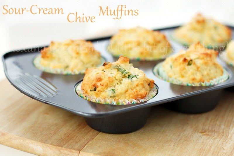 Sour Cream and Chive Muffins | Food For Net Roxana // Roxana's Home Baking