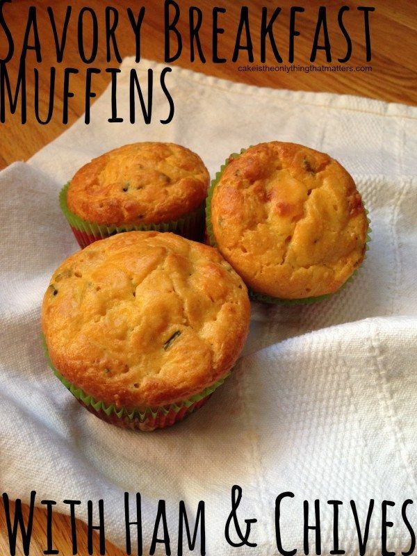 Ham and Chive Breakfast Muffins | Food For Net Alexandra // Cake is the Only Thing That Matters