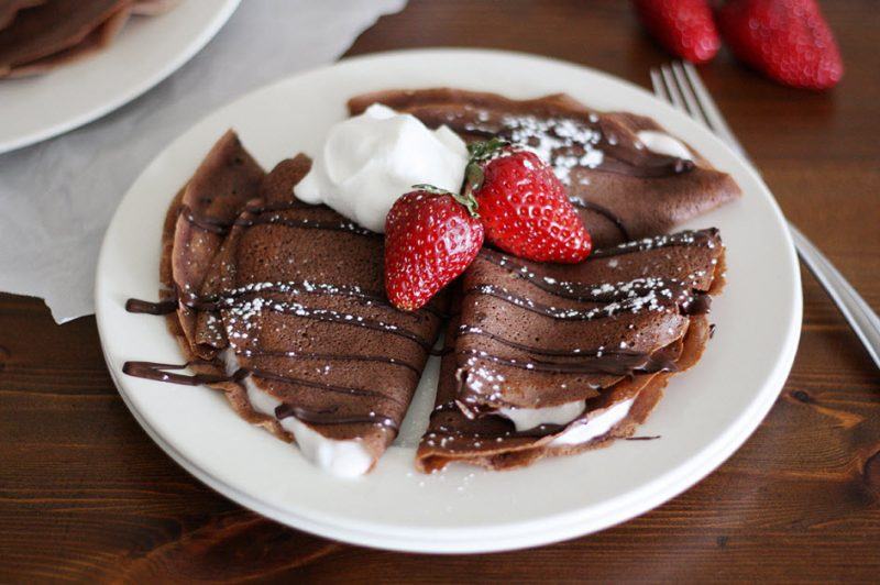 Dark Chocolate Crepes