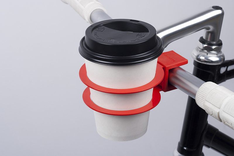 Cyclist's Coffee Holder Attachment