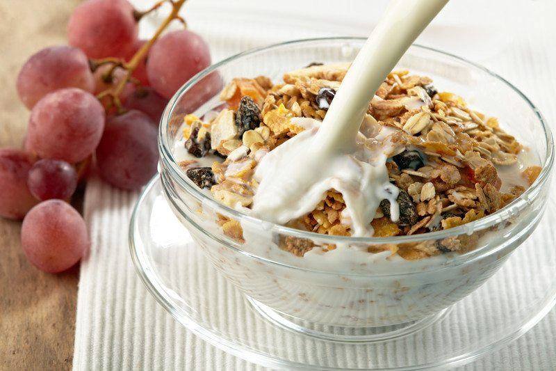 Granola in a bowl