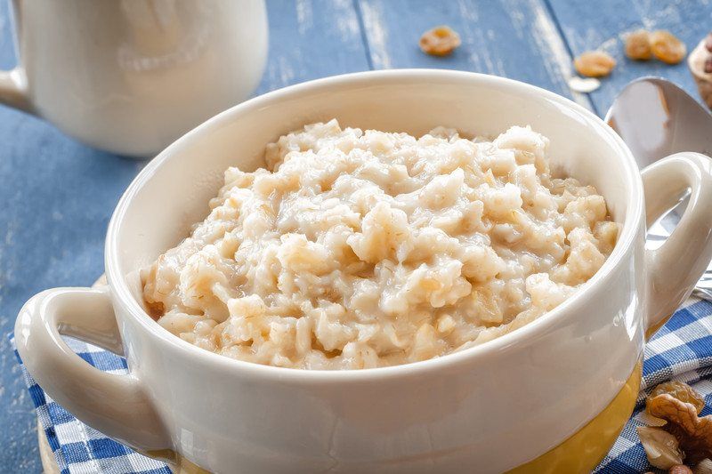 Bowl of instant oatmeal