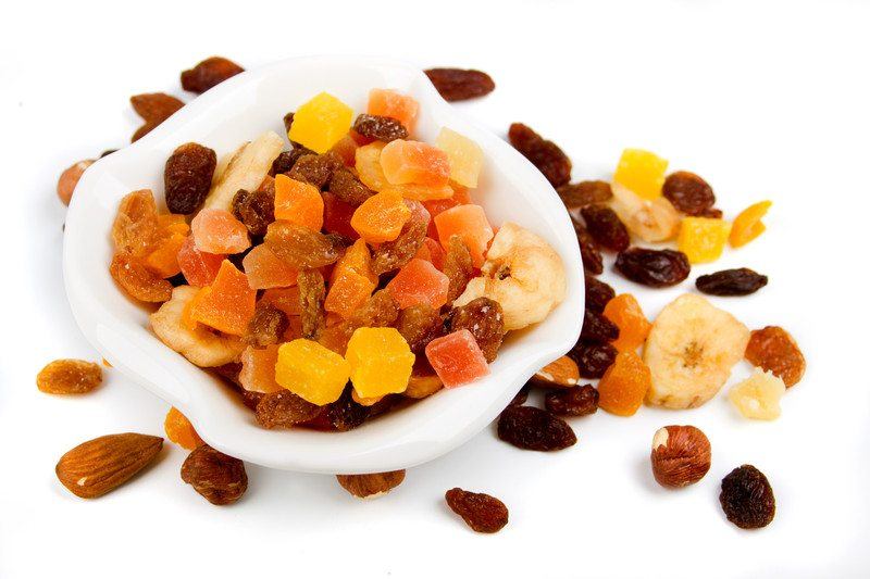 Selection of dried fruit