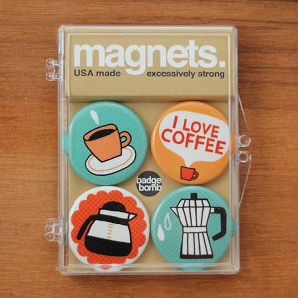 'I Love Coffee' Magnet Set