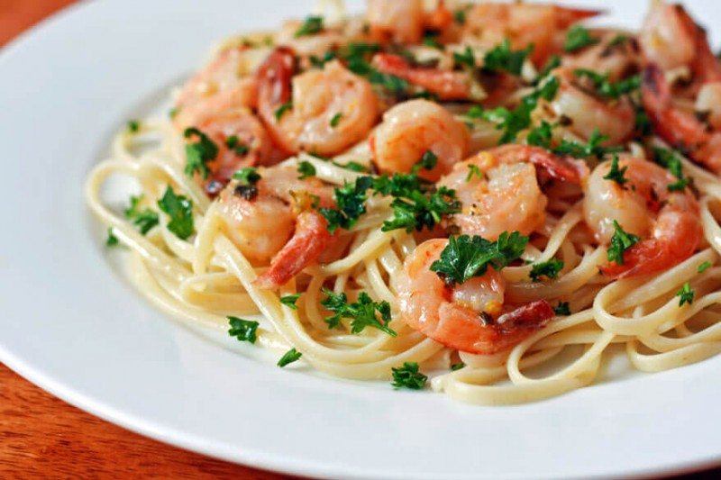 Lemon-Garlic Shrimp Scampi