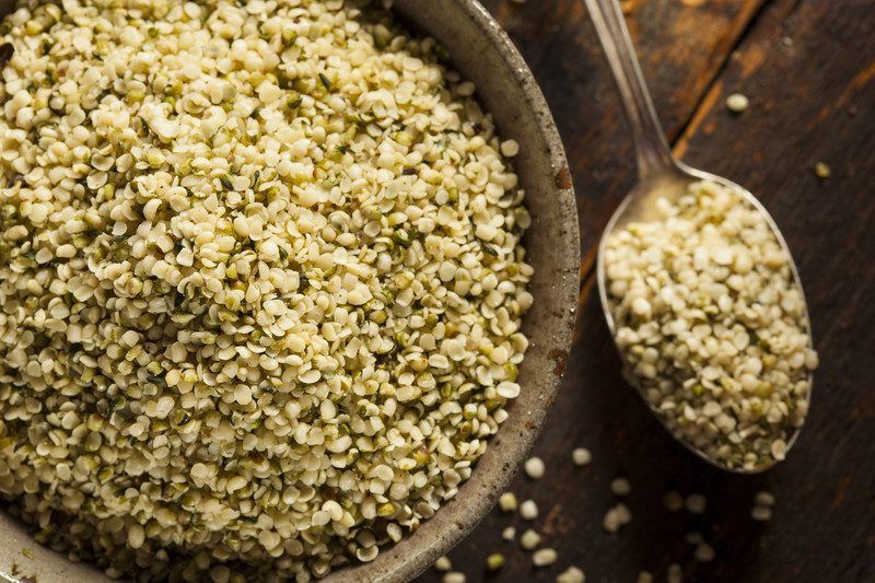 Hulled hemp seeds