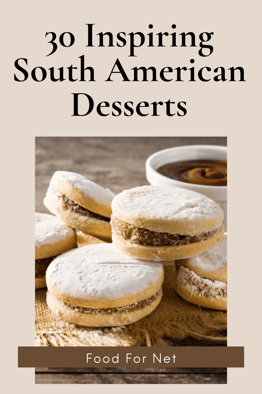 A selection of alfajores, which are one of many delicious South American desserts