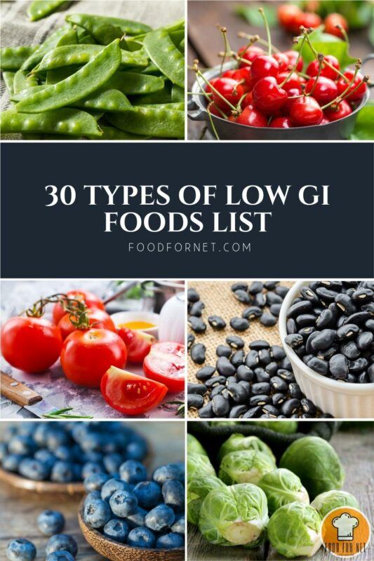 50 Types of Low GI Foods Food For Net
