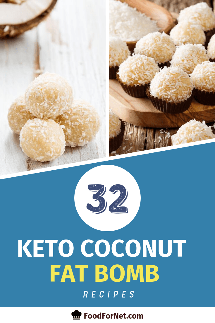 keto coconut balls dusted with raw coconut