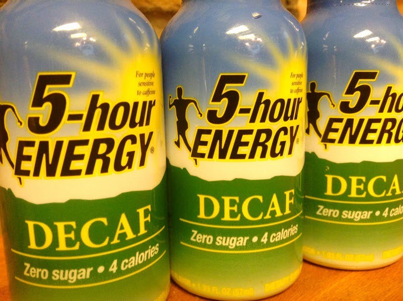 Small 5 hour energy decaf shots