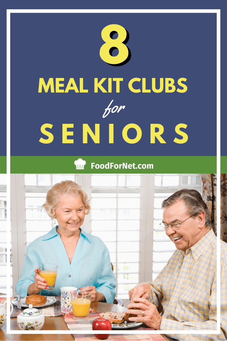 Two seniors eating breakfast to represent senior meal kits