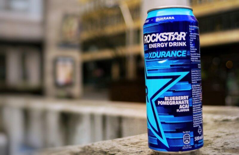 A can of Rockstar XDurance on a kitchen counter