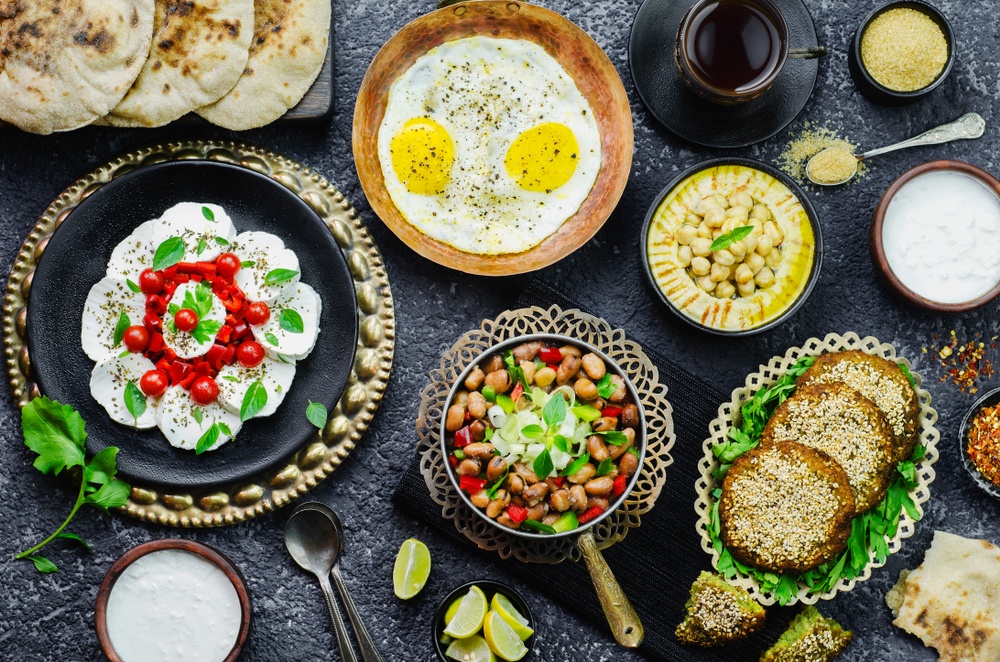 Middle eastern breakfast food