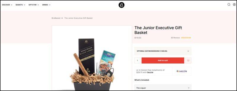 A small gift basket from Bro Basket - called the Junior Executive Gift Basket