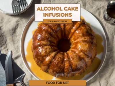 A cake that's glazed with a whiskey sauce, highlighting the idea of alcohol cake infusions
