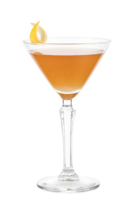 A light brown Angel Face cocktail