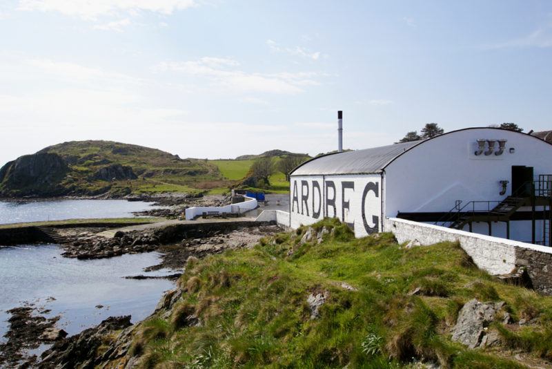 Ardbeg distillery at port ellen scotland