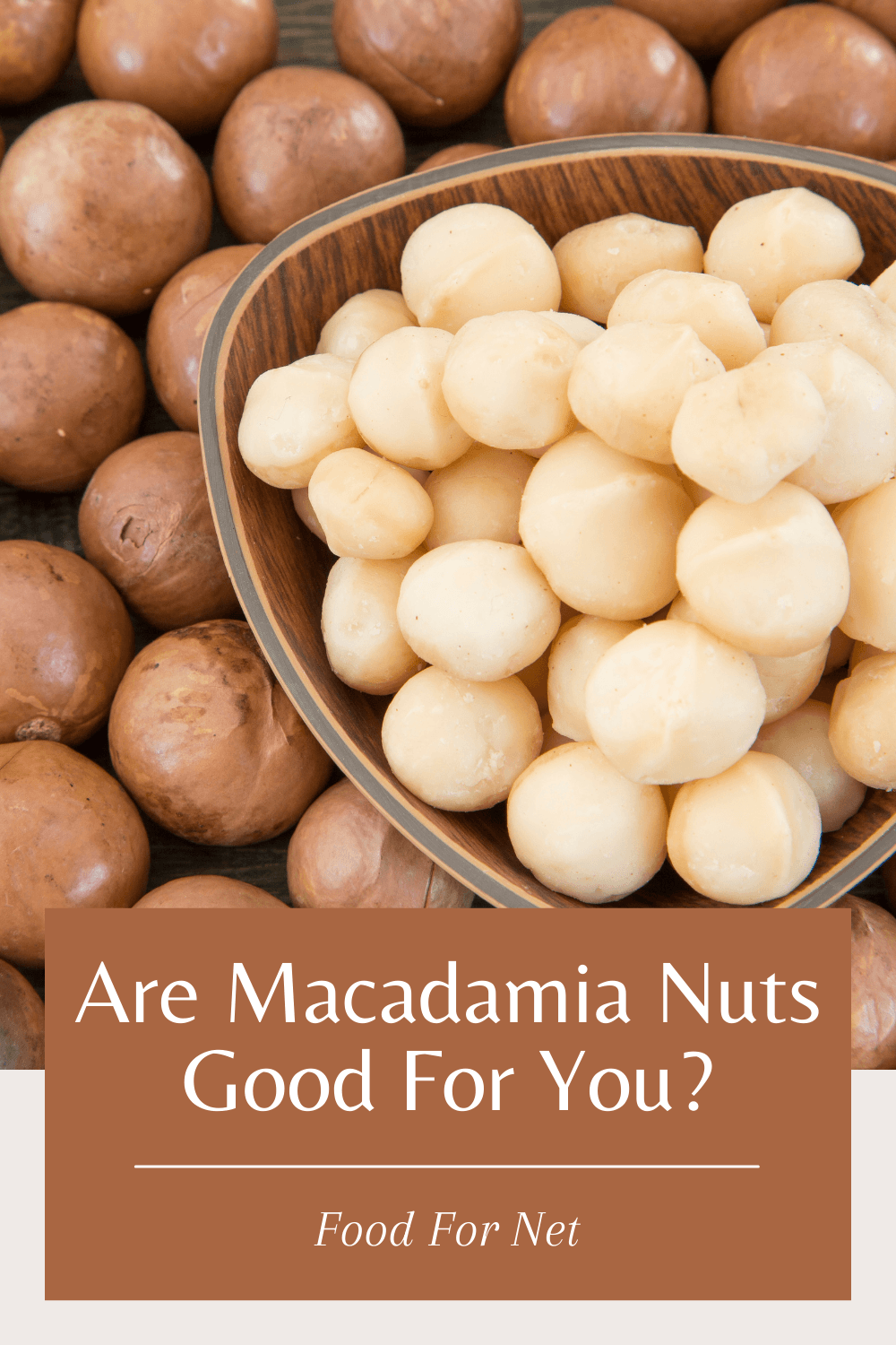 A bowl containing shelled macadamia nuts, with unshelled ones underneath it, highlighting the question of are macadamia nuts good for you