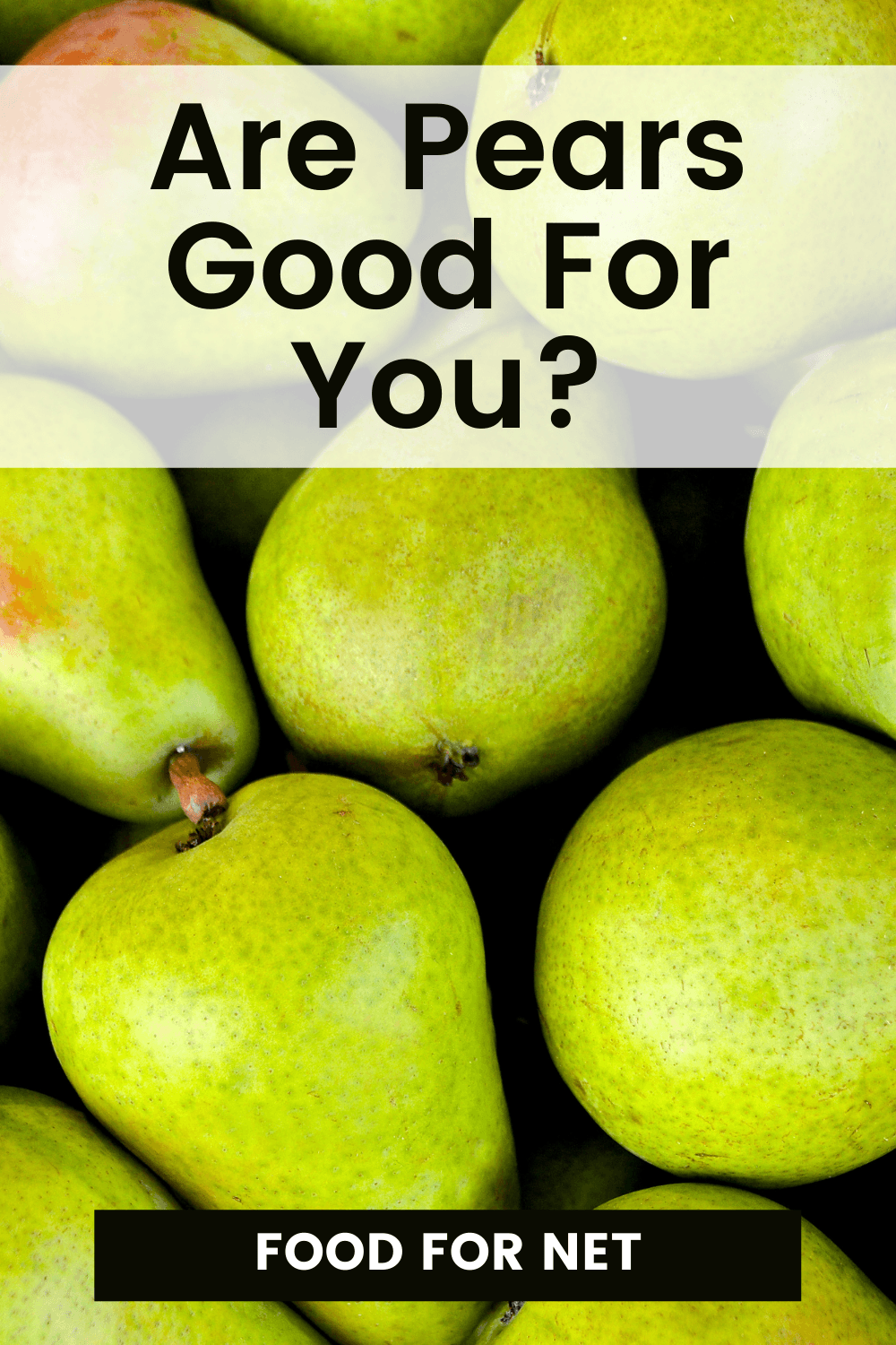 A collection of fresh green pears, looking at whether pears are good for you