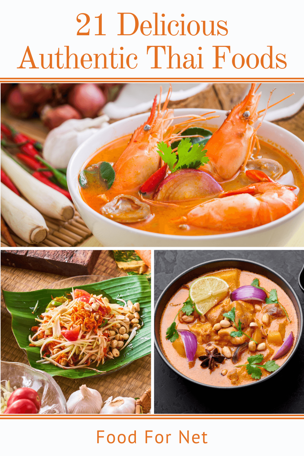 Three types of authentic Thai meals. Two are in bowls, while the last is served on a banana leaf instead