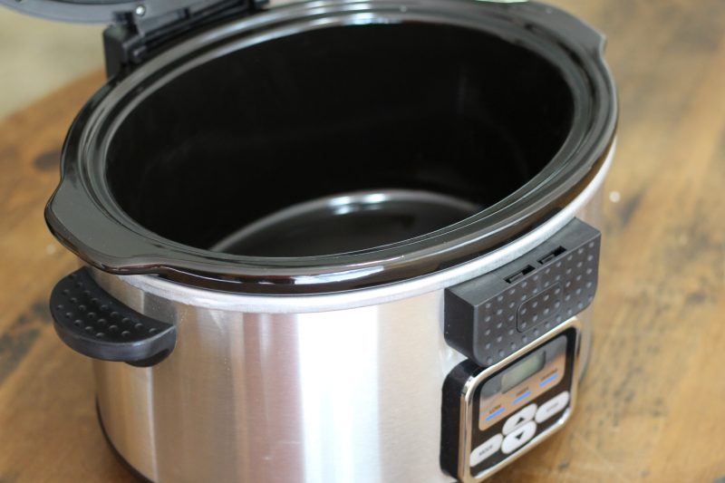 Chefman 6 qt. Slow Cooker with Locking Lid, Stainless Steel