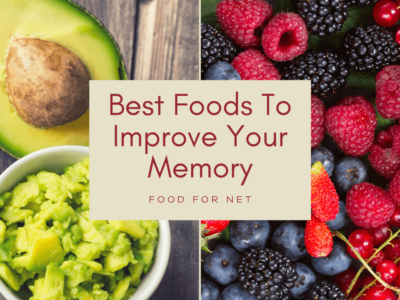 Various berries, mashed avocado, and half an avocado - all foods that can improve a person's memory