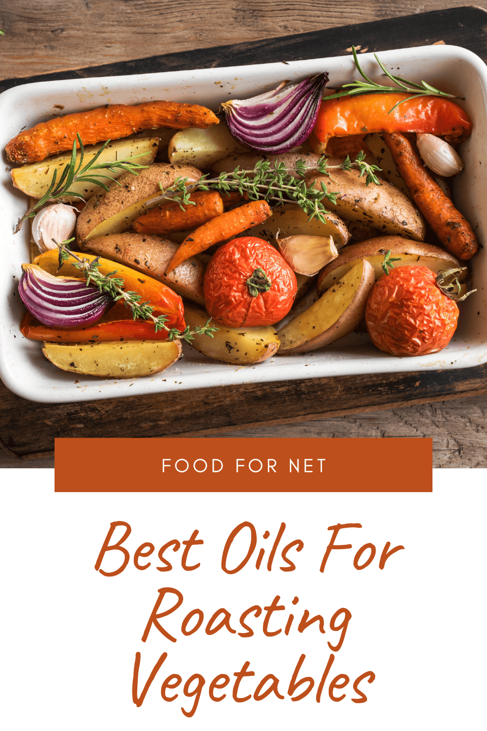 A white plate filled with roasted vegetables, highlighting the best oil for roasting vegetables