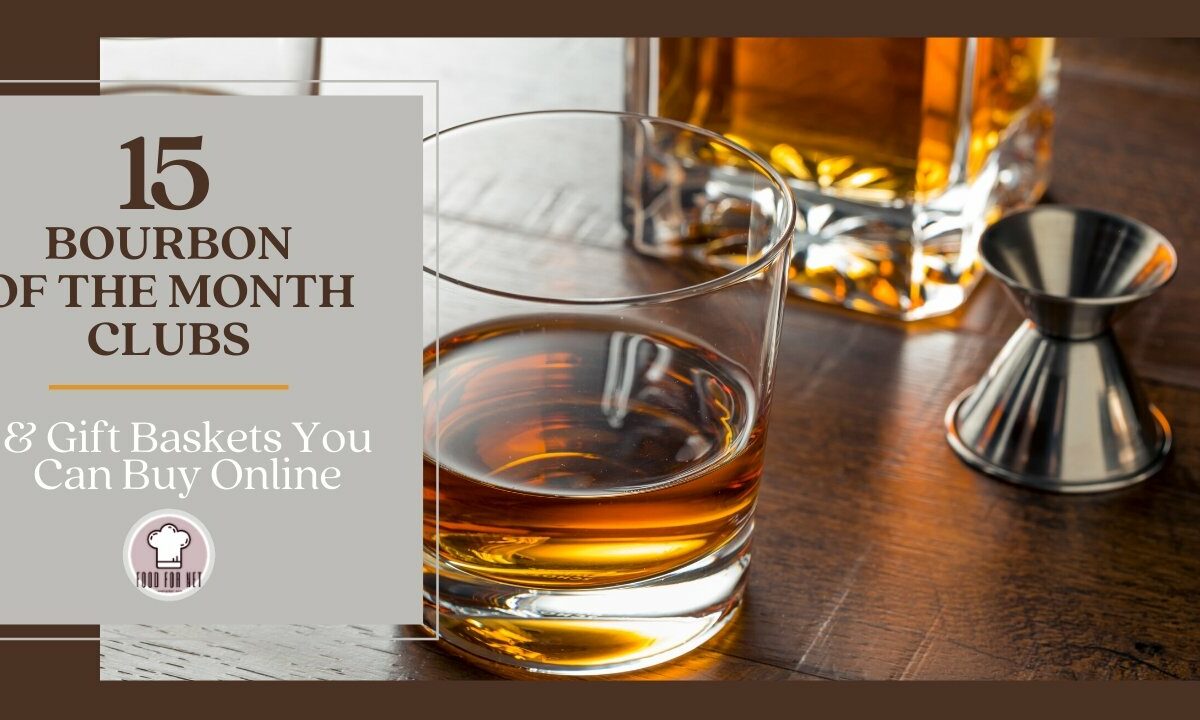 Glasses of bourbon to represent bourbon of the month clubs.