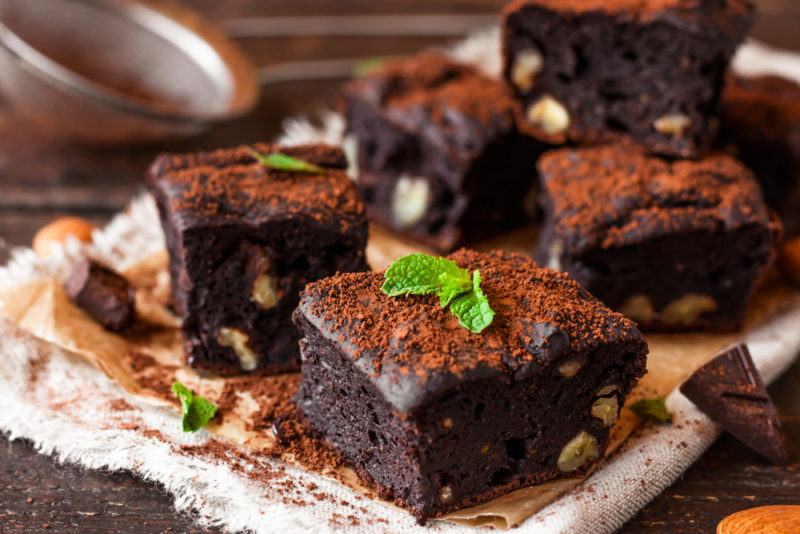 Various chocolate brownies