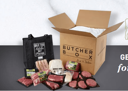 A box with meat