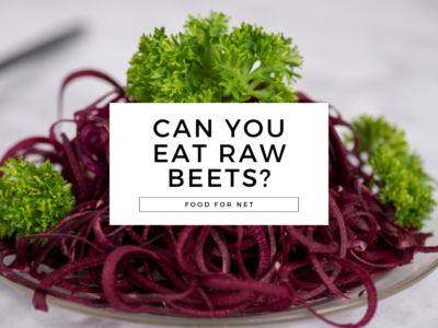 Raw beets that have been spiralized, looking at the question of, can you eat beets raw?