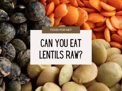 A selection of different colored lentils, looking at the question of, can you eat lentils raw?