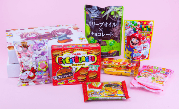 Various Japanese candy boxes