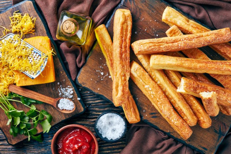 A selection of cheese straws with a variety of ingredients