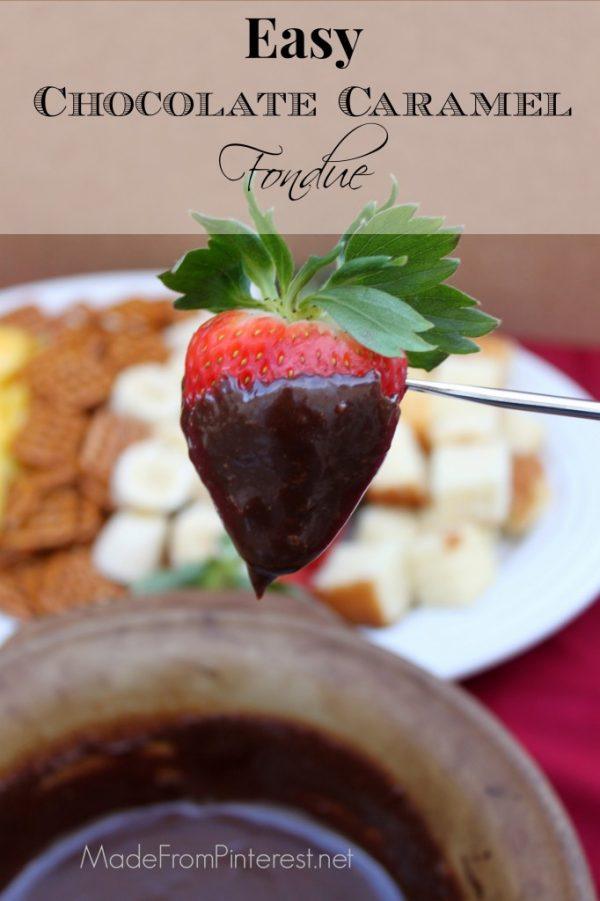 Easy Chocolate Caramel Fondue