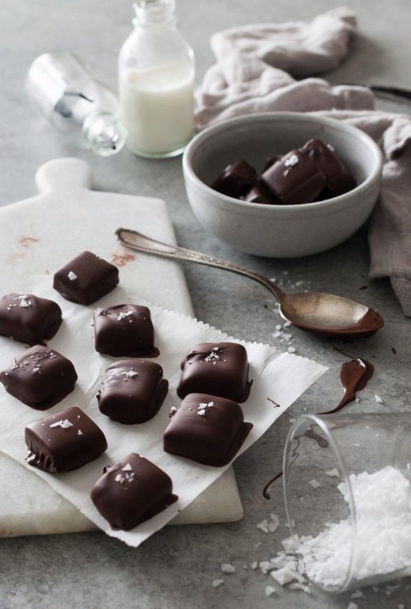 Chocolate-Covered Sea Salt Caramels