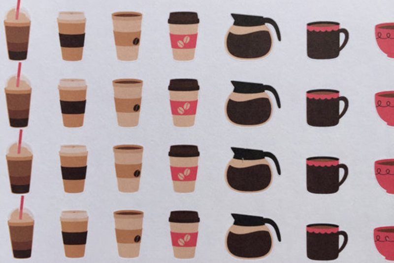 Coffee Themed Stickers