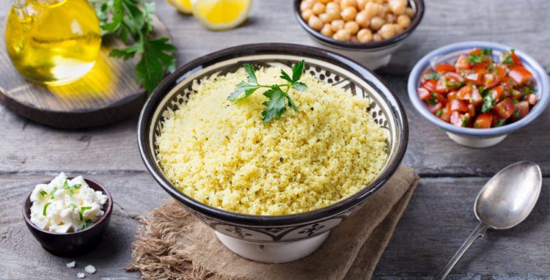 A bowl of couscos