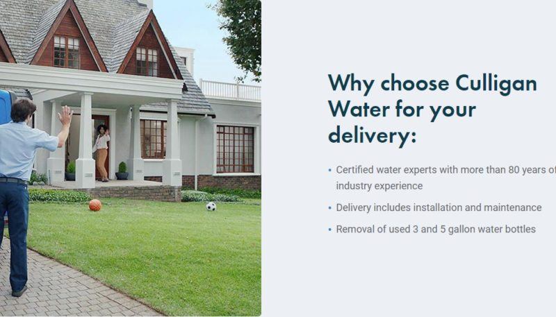 culligan water delivery service page