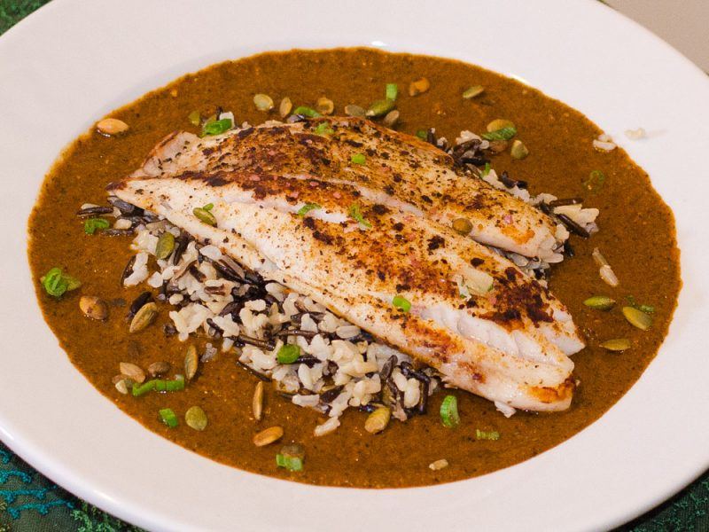 Mole Poblano with Tilapia