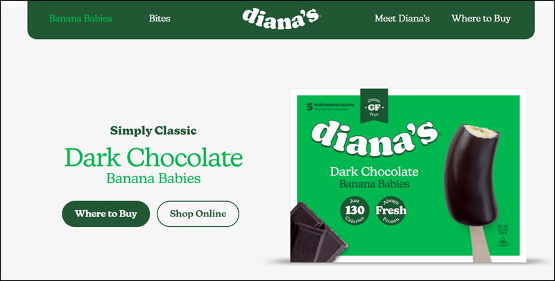 Diana’s Dark Chocolate Banana Babies