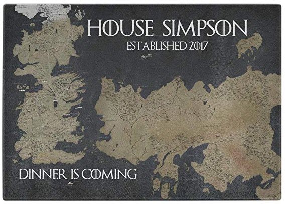 Dinner-Is-Coming-Glass-Cutting-Board | Food For Net Glass cutting board showing a Game of Thrones map