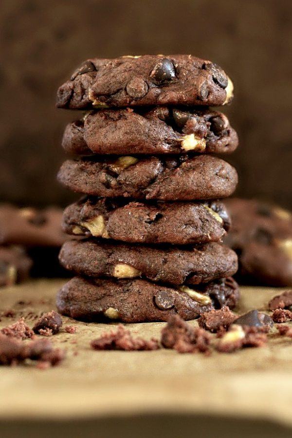 Double Chocolate Banana Cookies