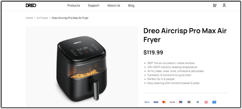 Dreo Air Fryer Pro Max